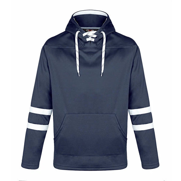 Adult Pullover Hockey Lace Hooded Sweatshirt