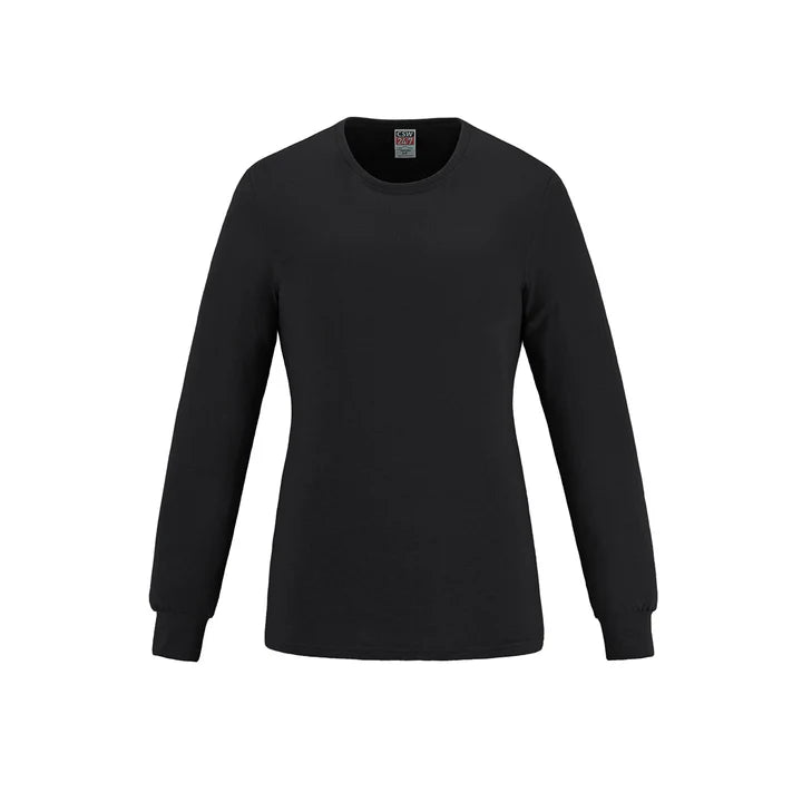 Breeze - Ladies RING SPUN Combed Cotton Long Sleeve Crewneck T-Shirt