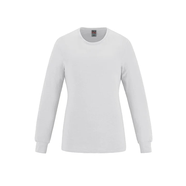 Breeze - Ladies RING SPUN Combed Cotton Long Sleeve Crewneck T-Shirt