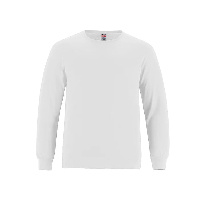 Breeze - Youth RING SPUN Combed Cotton Long Sleeve Crewneck T-Shirt