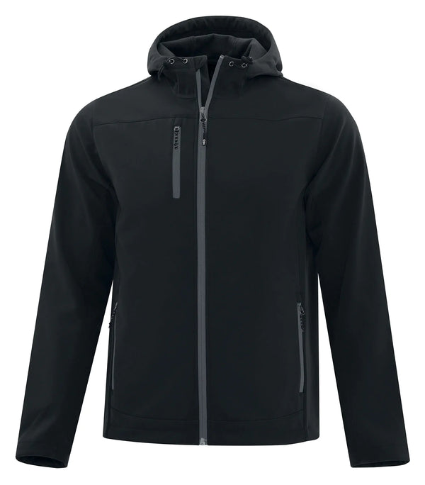 COAL HARBOUR® EVERYDAY HOODED WATER REPELLENT STRETCH SOFT SHELL JACKET. J7605