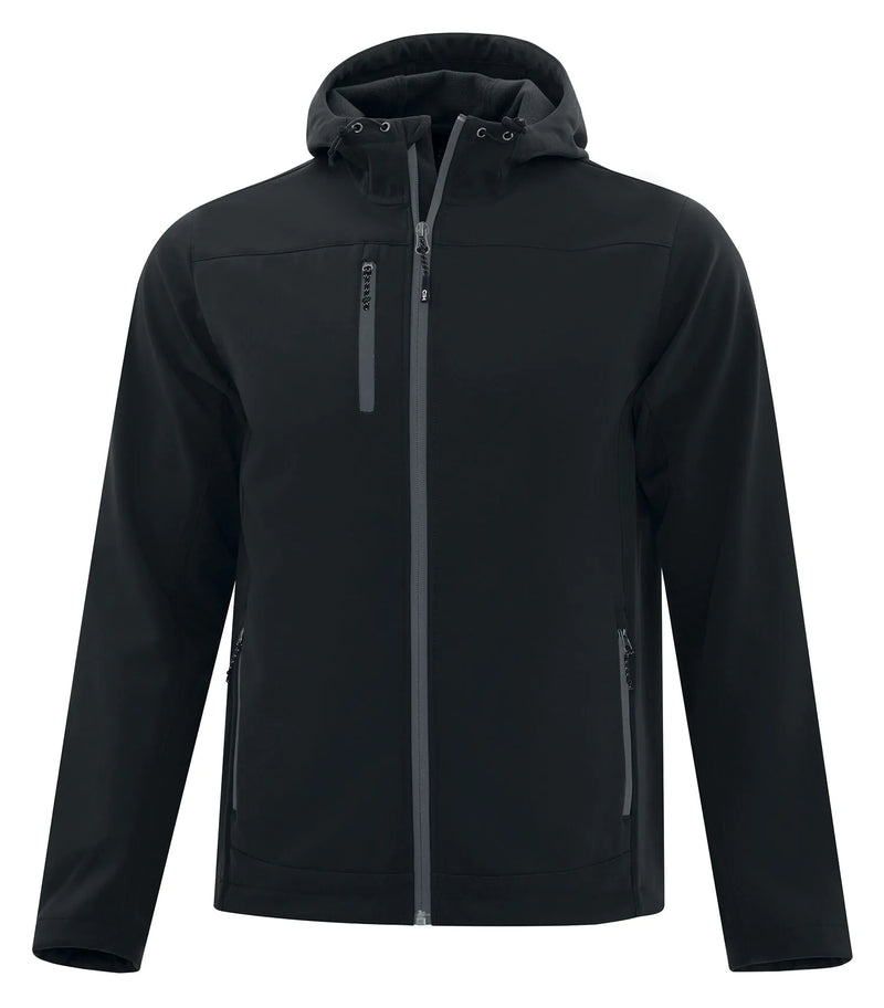 COAL HARBOUR® EVERYDAY HOODED WATER REPELLENT STRETCH SOFT SHELL JACKET. J7605