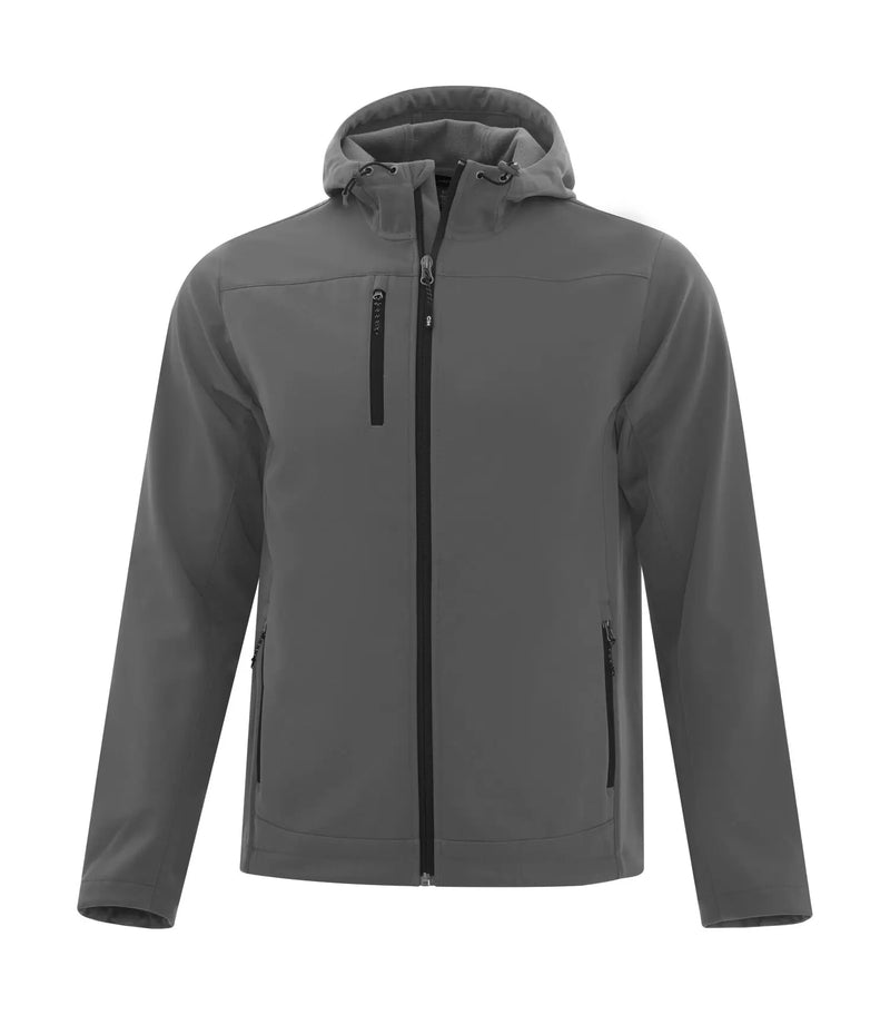 COAL HARBOUR® EVERYDAY HOODED WATER REPELLENT STRETCH SOFT SHELL JACKET. J7605