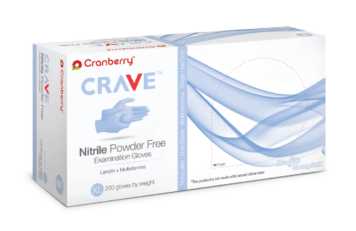CRANBERRY CRAVE NITRILE EXAMINATION GLOVES 200/BOX